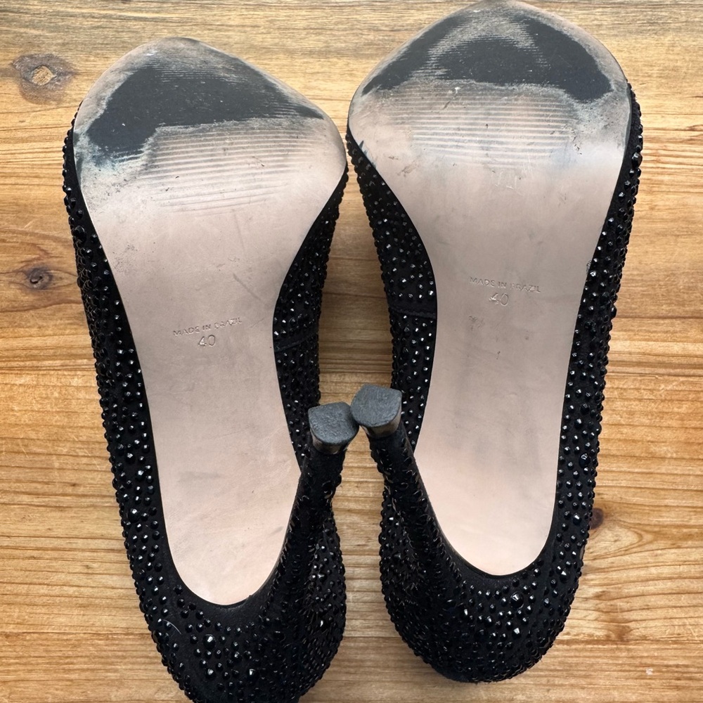REISS Women’s Black High Heels Shoes 40 9 9.5 - Picture 8 of 8